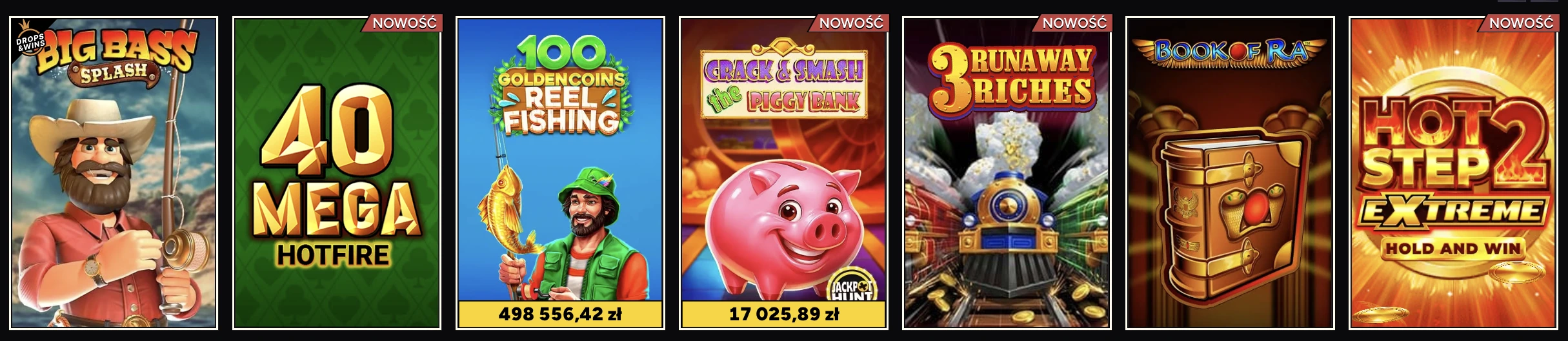 Gry i dostawcy w Wintino casino